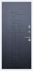 Дверь Тип 8915 Б МГ (Черная фурнитура) - Белая шагрень/МДФ